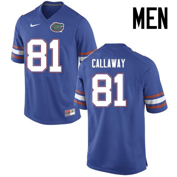 NCAA Florida Gators Antonio Callaway Men's #81 Nike Blue Stitched Authentic College Football Jersey KGT5564MI